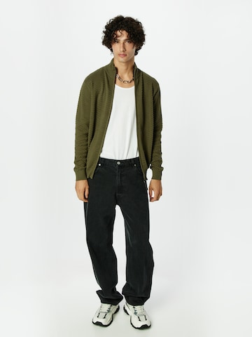 INDICODE JEANS Knit cardigan 'Huber' in Green