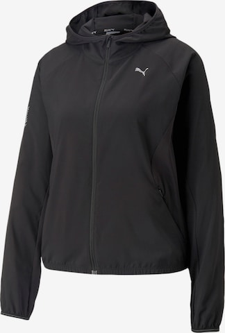 Veste de sport PUMA en noir : devant