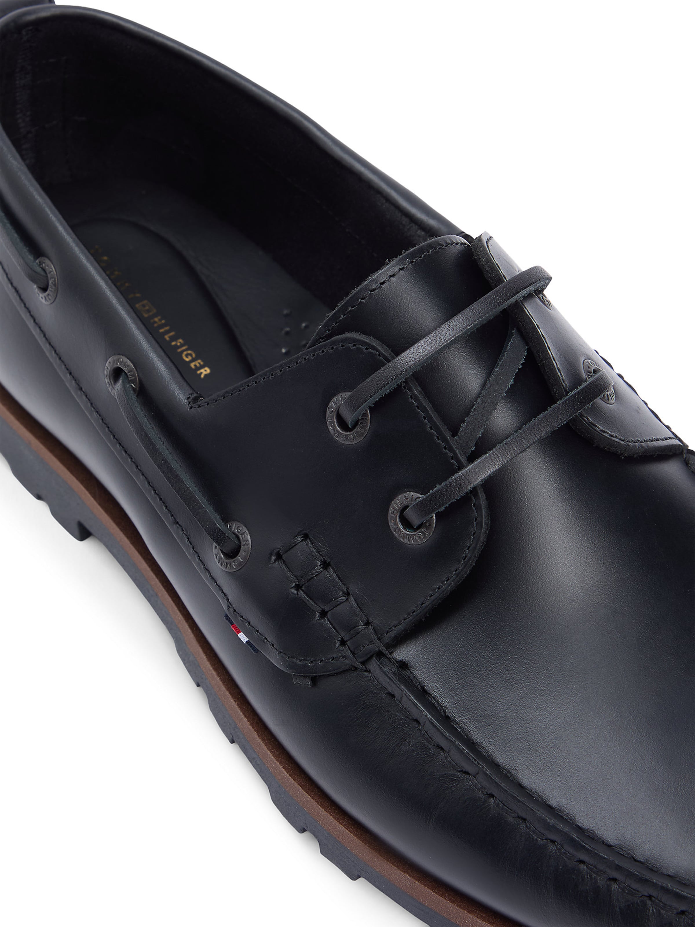 TOMMY HILFIGER Mocassins in Zwart