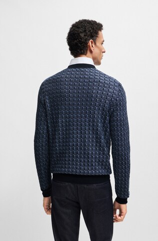 BOSS Sweater 'L-Puro' in Blue