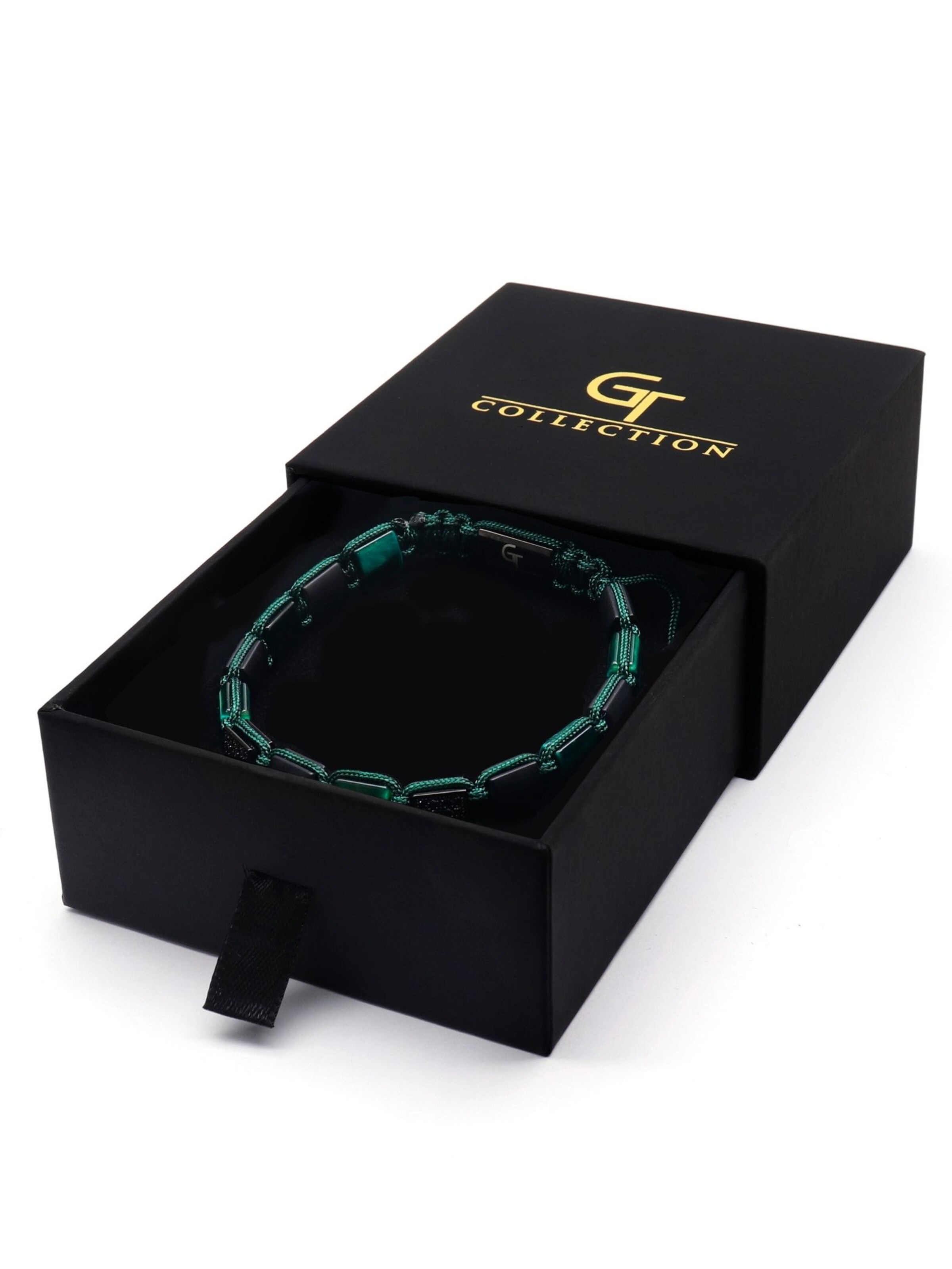 GT Collection Bracelet 'Flat-Bead' in Green