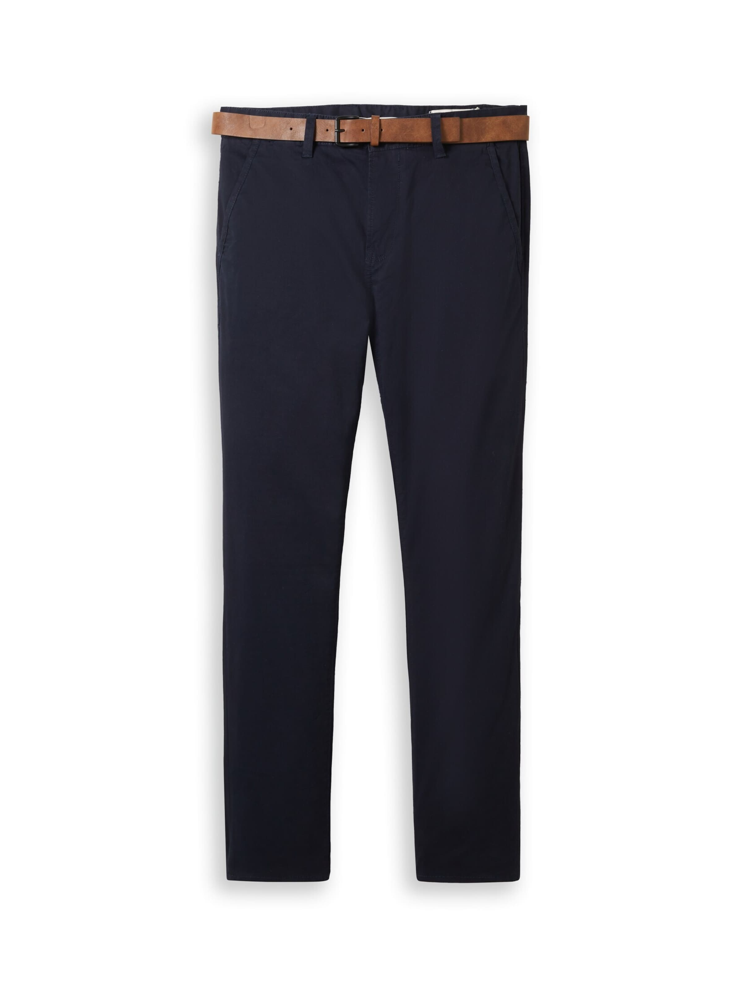 Coupe slim Pantalon chino TOM TAILOR DENIM en bleu : devant