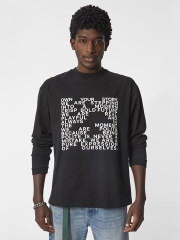 Young Poets - Camiseta 'Henry' en negro: frente