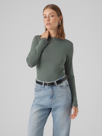 VERO MODA Shirt 'ROSA' in Groen: voorkant