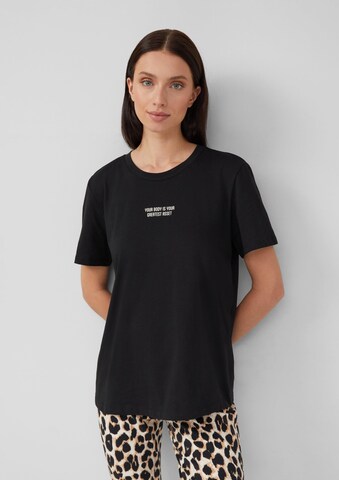 s.Oliver Shirt in Zwart: voorkant