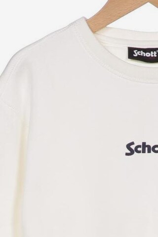 Schott NYC Sweatshirt & Zip-Up Hoodie in M in White