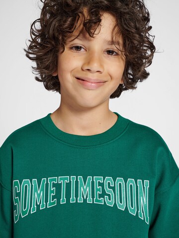 SOMETIME SOON Sweatshirt 'Winters' i grøn