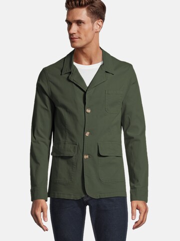 Coupe slim Veste de costume Steffen Klein en vert : devant