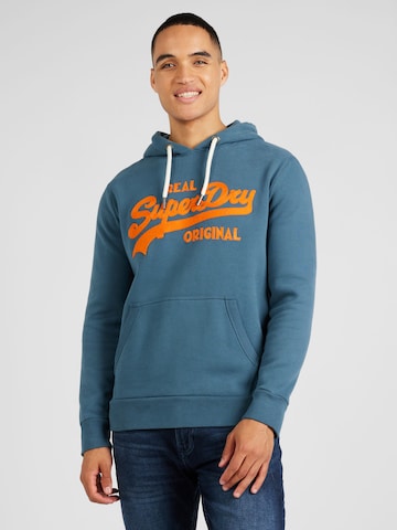 Superdry Mikina 'Soda' - Modrá: predná strana