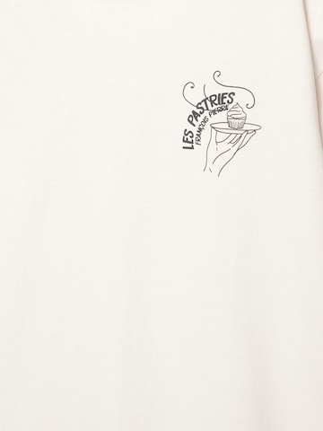 Pull&Bear Tričko 'PARIS 02 RUE TIVOLI' – béžová