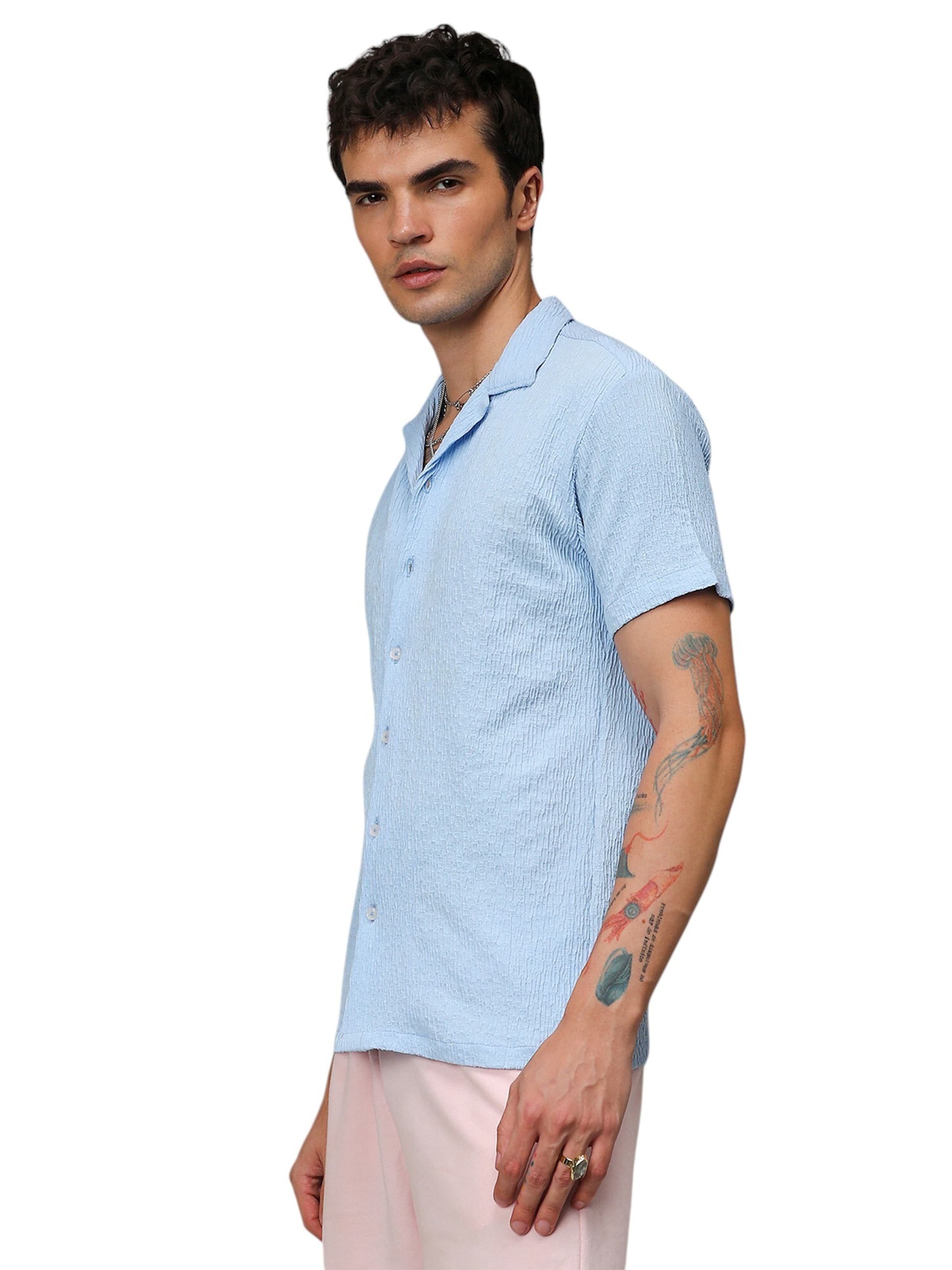 Regular fit Camicia 'Sydne' di Campus Sutra in blu