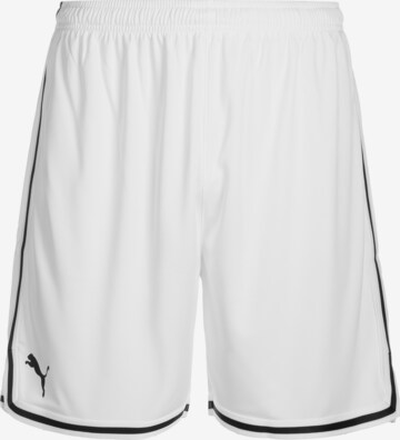 PUMA Workout Pants in White: front