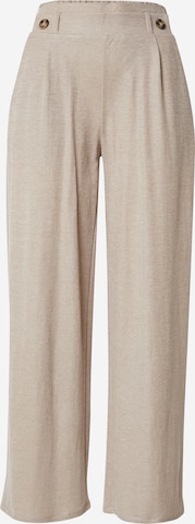 JDY Wide leg Pleat-Front Pants 'Birdie Geggo' in Grey: front