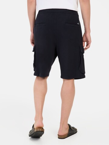 CAMEL ACTIVE Tapered Sweatshorts mit Cargotaschen in Blau