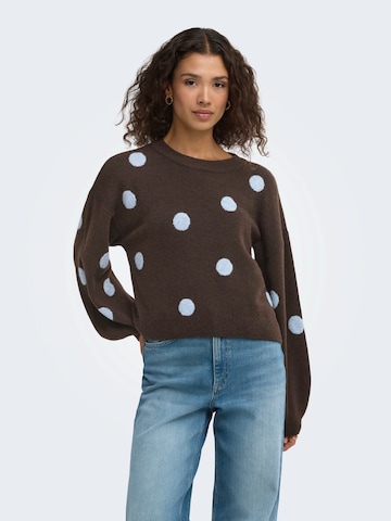 ONLY Pullover 'ONLRICA' in Braun: Vorderseite