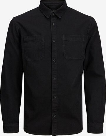 JACK & JONES - Camisa 'Jeff' en negro: frente