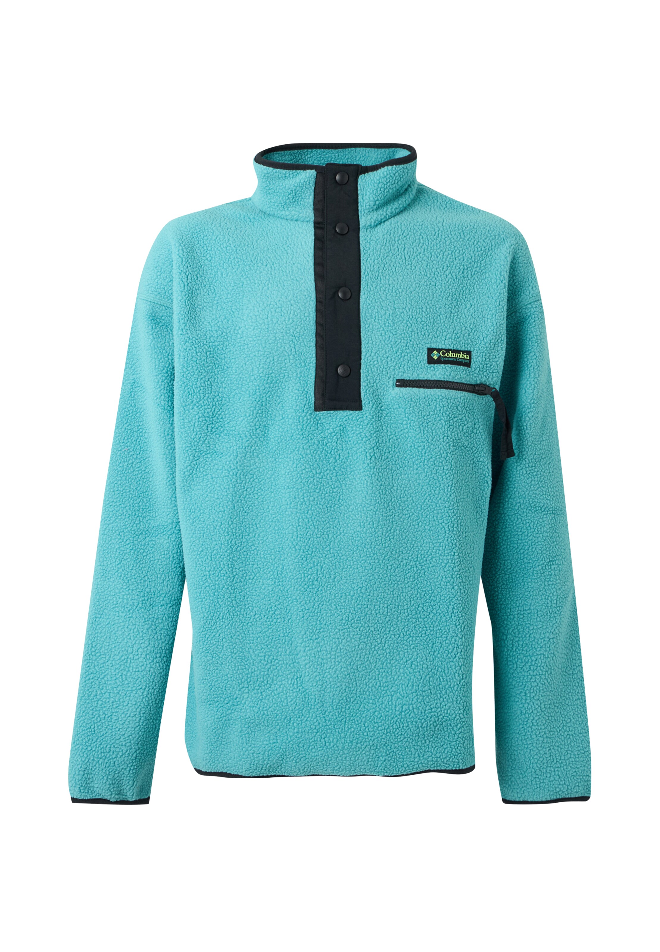 COLUMBIA Pull-over de sport 'Helvetia II' en S en turquoise, Vue avec produit