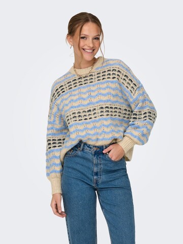 Pull-over ONLY en beige : devant