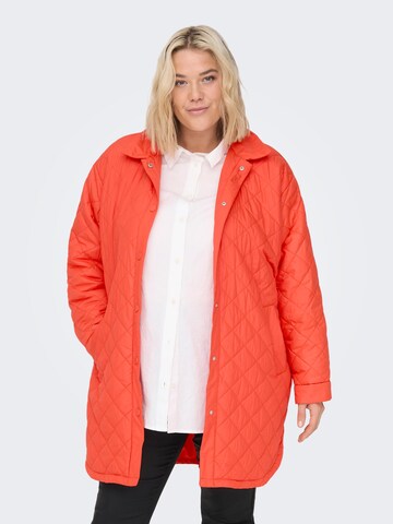ONLY Carmakoma Демисезонное пальто 'New Tanzia' в Оранжевый: спереди