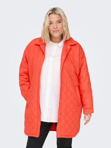 Manteau mi-saison 'New Tanzia' ONLY Carmakoma en orange : devant