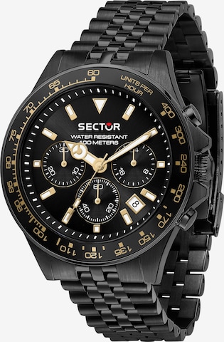 SECTOR Analog watch in Black: front