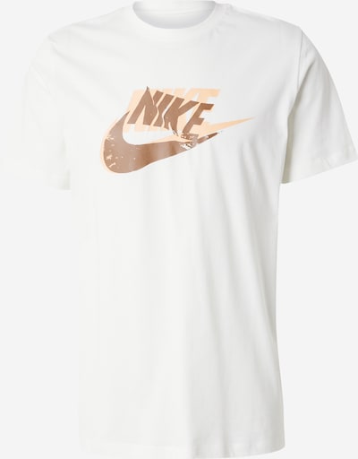 Marškinėliai 'FUTURA' iš Nike Sportswear, spalva – ruda / persikų spalva / balkšva, Prekių apžvalga