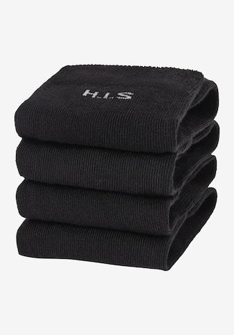 H.I.S Regular Sockor i svart: framsida