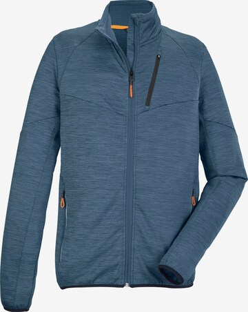 KILLTEC Athletic Fleece Jacket in Blue: front