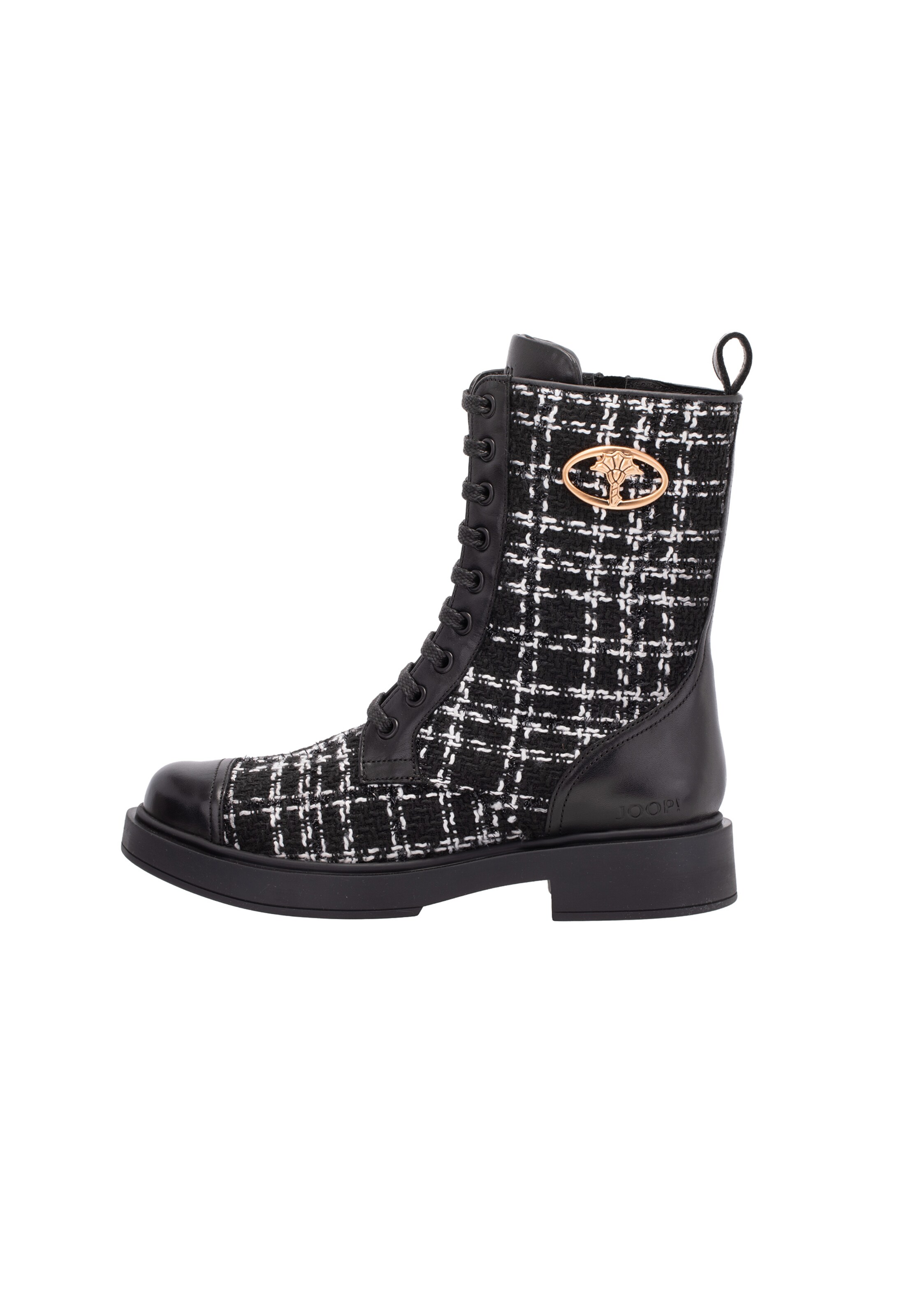 JOOP! - Botines con cordones 'Milano Mia' en negro: frente