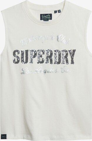 Haut Superdry en beige : devant