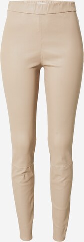 LA STRADA UNICA Pants 'LUNA' in Beige: front