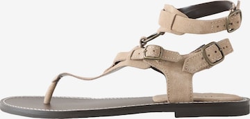 Tongs Next en beige : devant