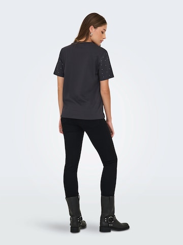 Tricou 'ONLMONJA' de la ONLY pe gri