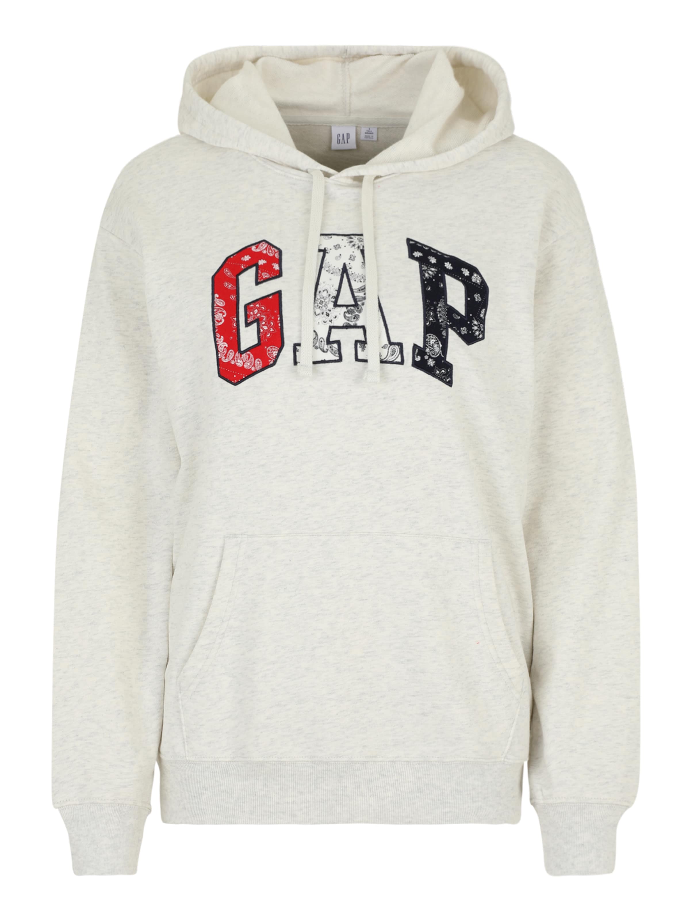 Megztinis be užsegimo 'HERITAGE' iš Gap Tall, spalva – tamsiai mėlyna jūros spalva / šviesiai pilka / ryškiai raudona / balta, Prekių apžvalga