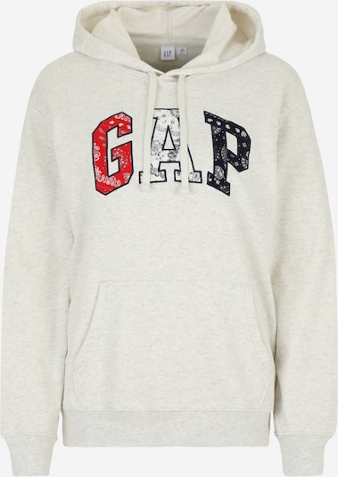 Megztinis be užsegimo 'HERITAGE' iš Gap Tall, spalva – tamsiai mėlyna jūros spalva / šviesiai pilka / ryškiai raudona / balta, Prekių apžvalga