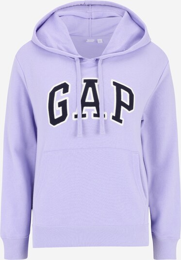 Gap Petite Sweatshirt 'HERITAGE' in de kleur Lavendel / Zwart / Wit, Productweergave
