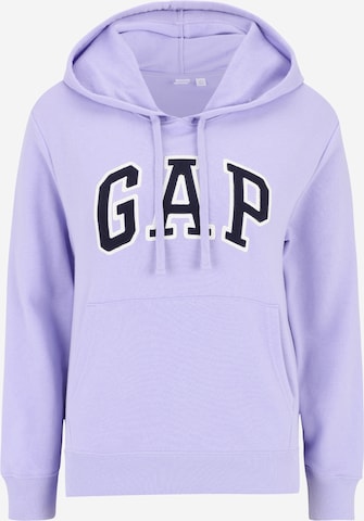 Gap Petite - Sweatshirt 'HERITAGE' em roxo: frente