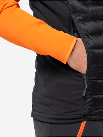 JACK WOLFSKIN Αθλητικό γιλέκο 'ROUTEBURN PRO' σε μαύρο