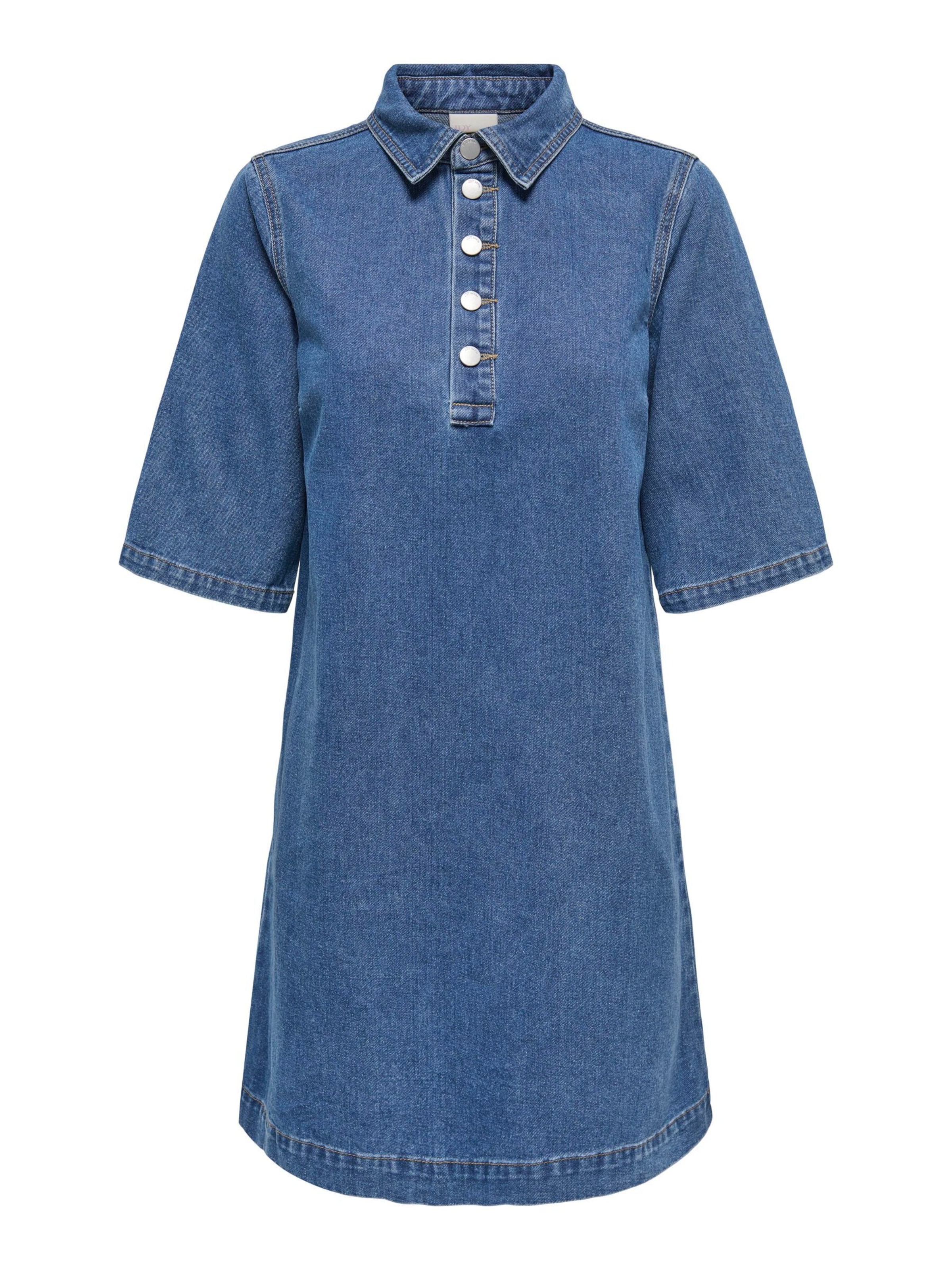 JDY Shirt Dress 'JDYBELLA' in Blue: front