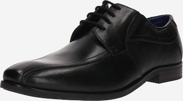 bugatti Обувь на шнуровке 'Savio' в Черный: спереди
