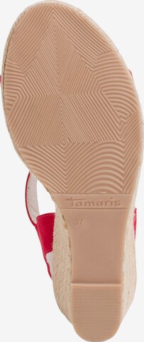 TAMARIS Sandale in Rot