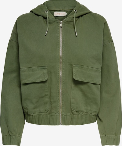 ONLY Veste mi-saison 'Kenzie' en vert foncé, Vue avec produit