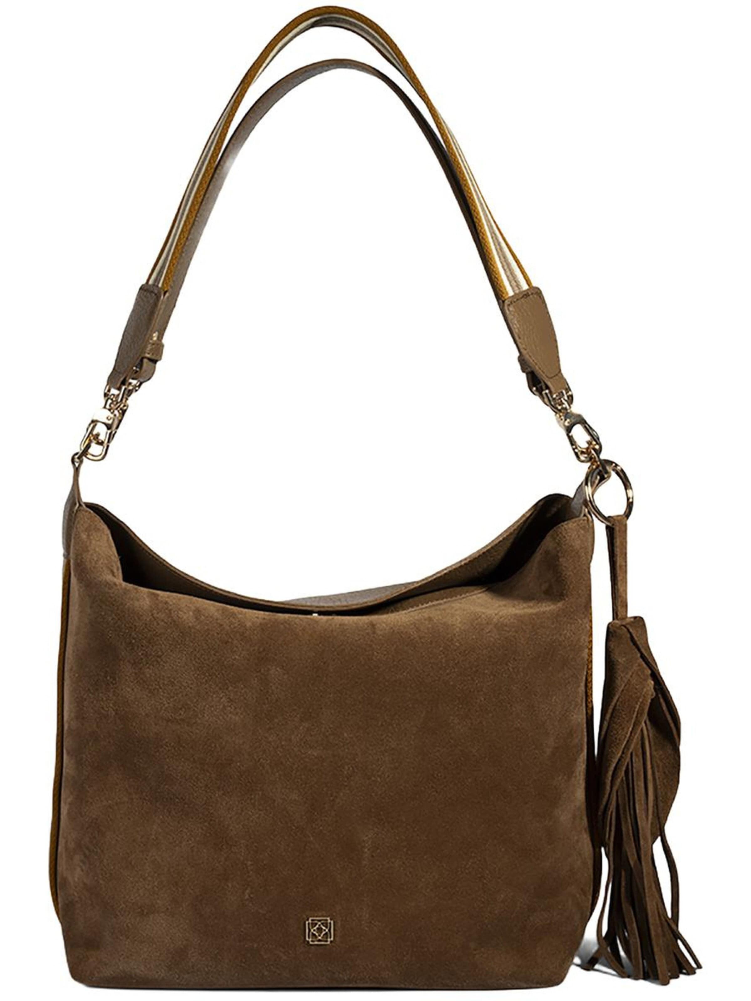 Desa Shoulder Bag 'Umhängetasche' in Beige: front