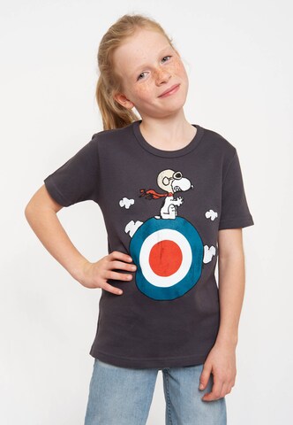 LOGOSHIRT Shirt 'Snoopy' in Blauw