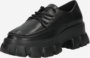PIECES Fűzős cipő 'Radi' - fekete: elől