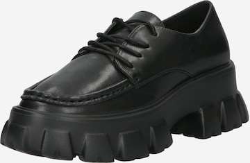 PIECES Δετό παπούτσι 'Radi' σε μαύρο: μπροστά