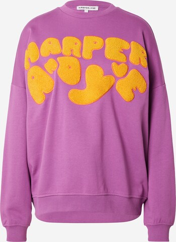 Harper & Yve - Sweatshirt em roxo: frente