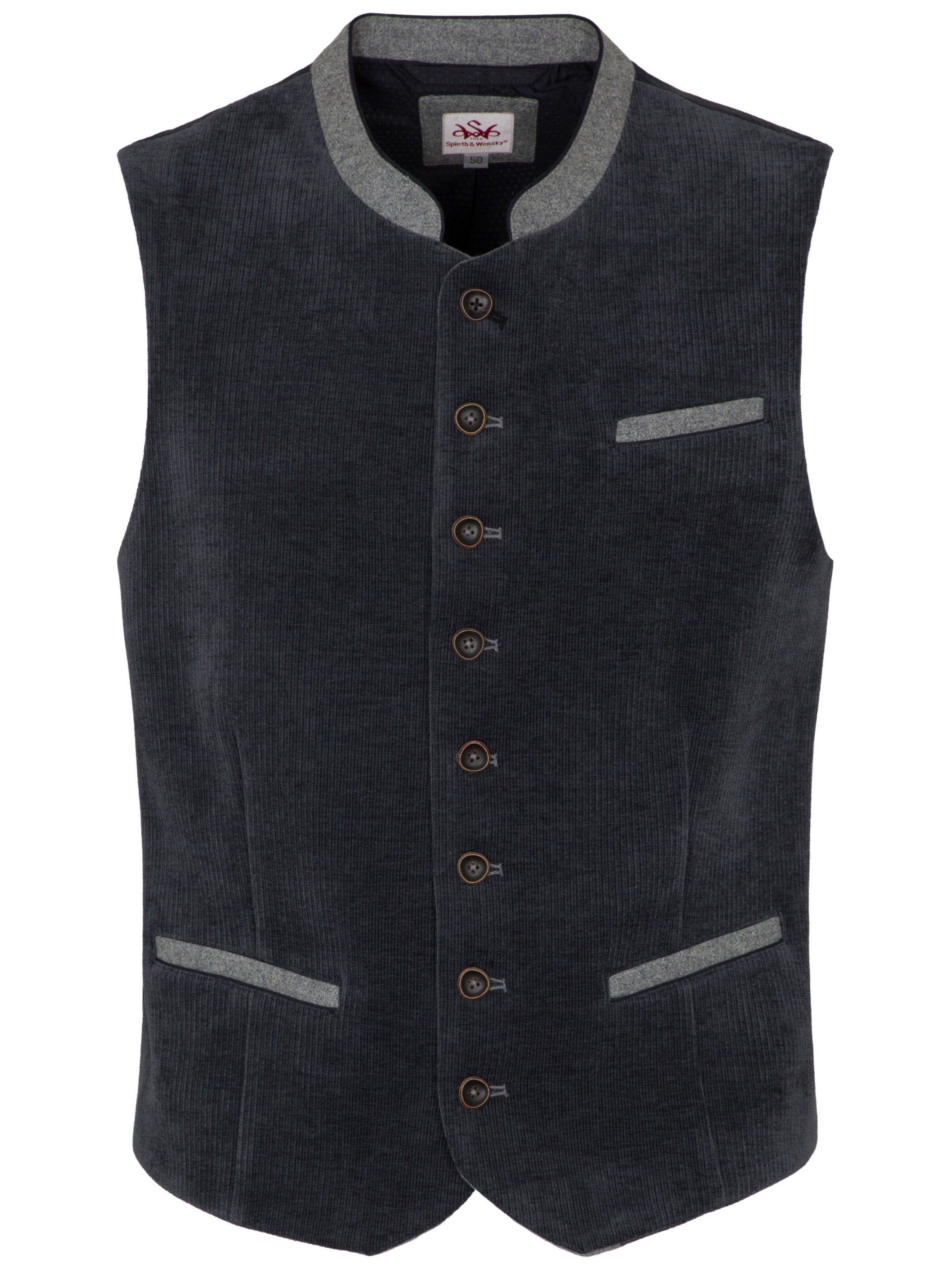 Gilet folklorique SPIETH & WENSKY en bleu : devant