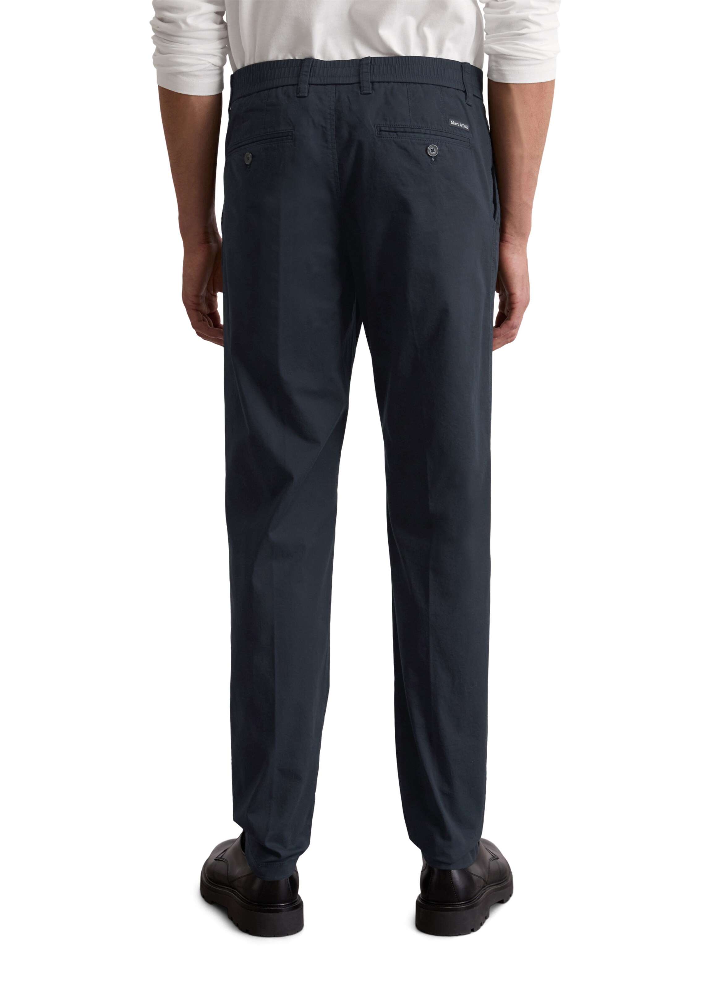 Marc O'Polo Slim fit Trousers 'Morot' in Blue