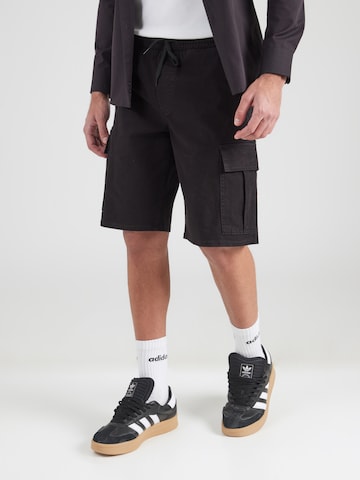 JACK & JONES - Loosefit Pantalón cargo 'JPSTCOLE DYLAN' en negro: frente